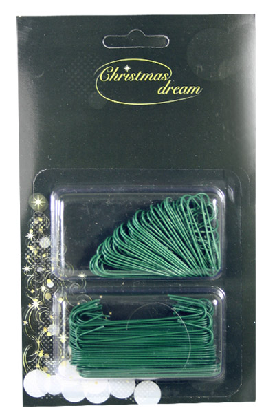 Le Lot de 150 Attaches Boules pour Sapin Argent ou Vert  Noel.