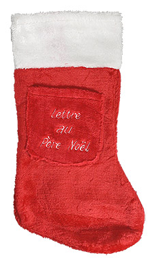 Botte Chaussette Noël Rouge Pas Cher