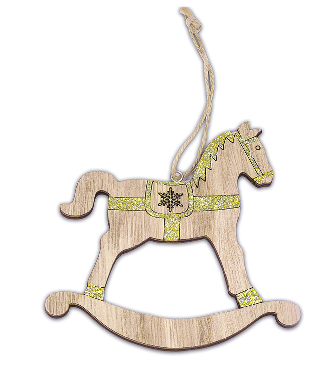 Décoration Cheval en Bois