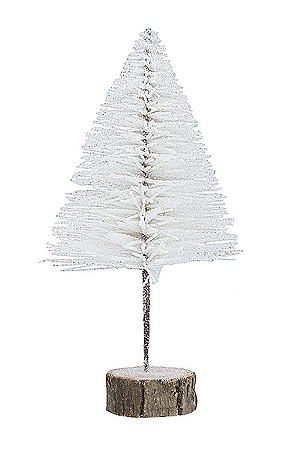 Grand Sapin Pailleté Blanc Neige Noël