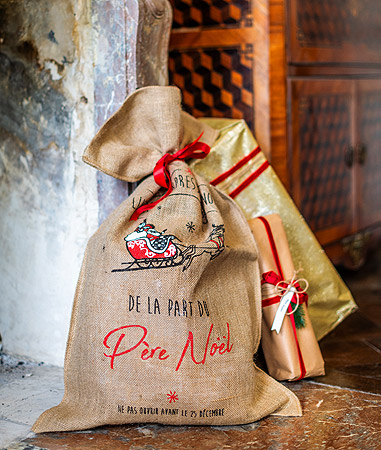 Hotte Cadeaux Noel Jute Pas Cher