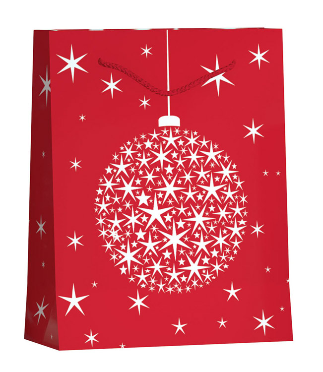 Le Grand Sac Cadeau Noel Boule Rouge