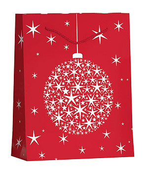 Sac cadeau de noël rouge