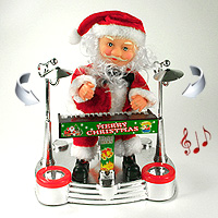 L'Automate Père Noël Lumineux et Musical Clavier