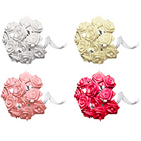 Lot de 24 Mini Roses Ourlées en Satin