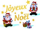 stickers de noel, autocollant noel